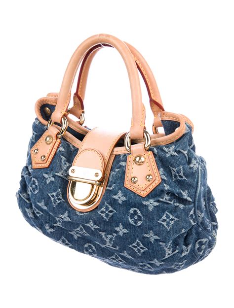 louis vuitton black denim bag|louis vuitton monogram denim baggy.